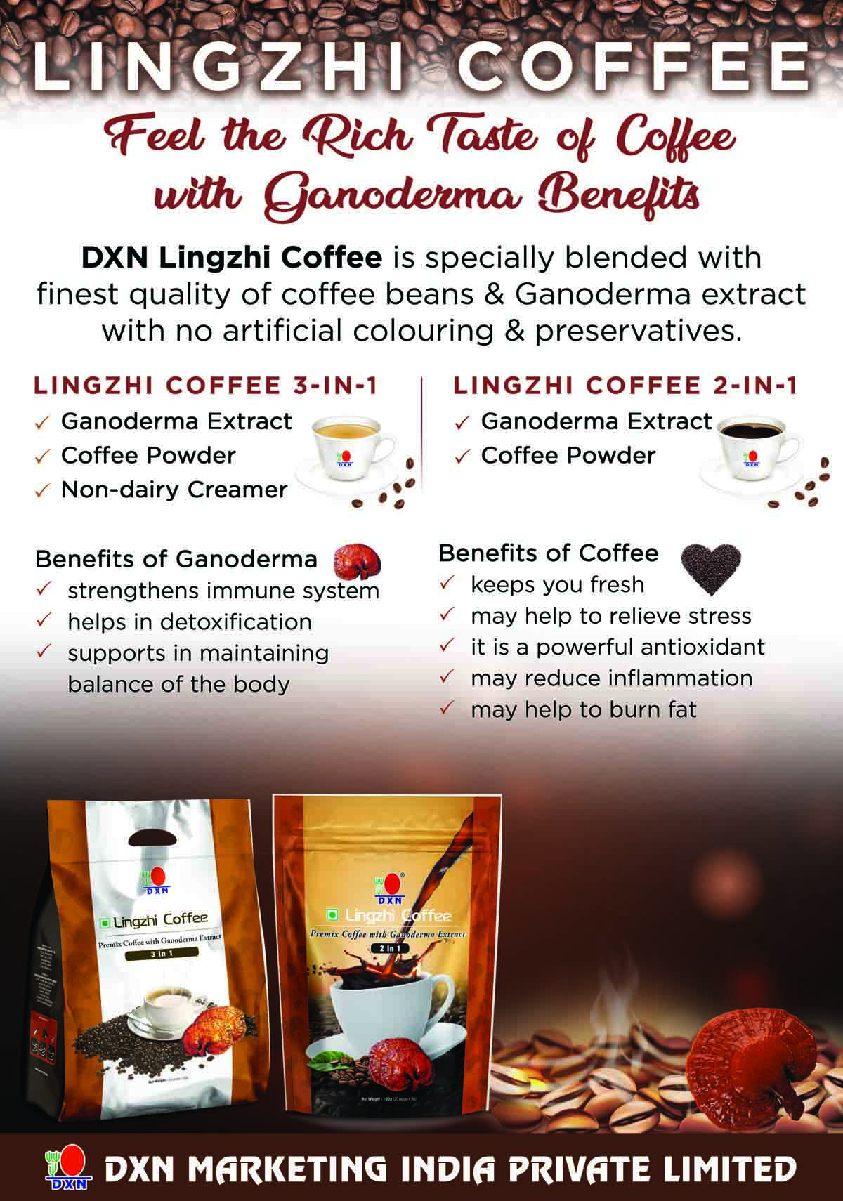 DXN Lingzhi Coffee 2 In 1